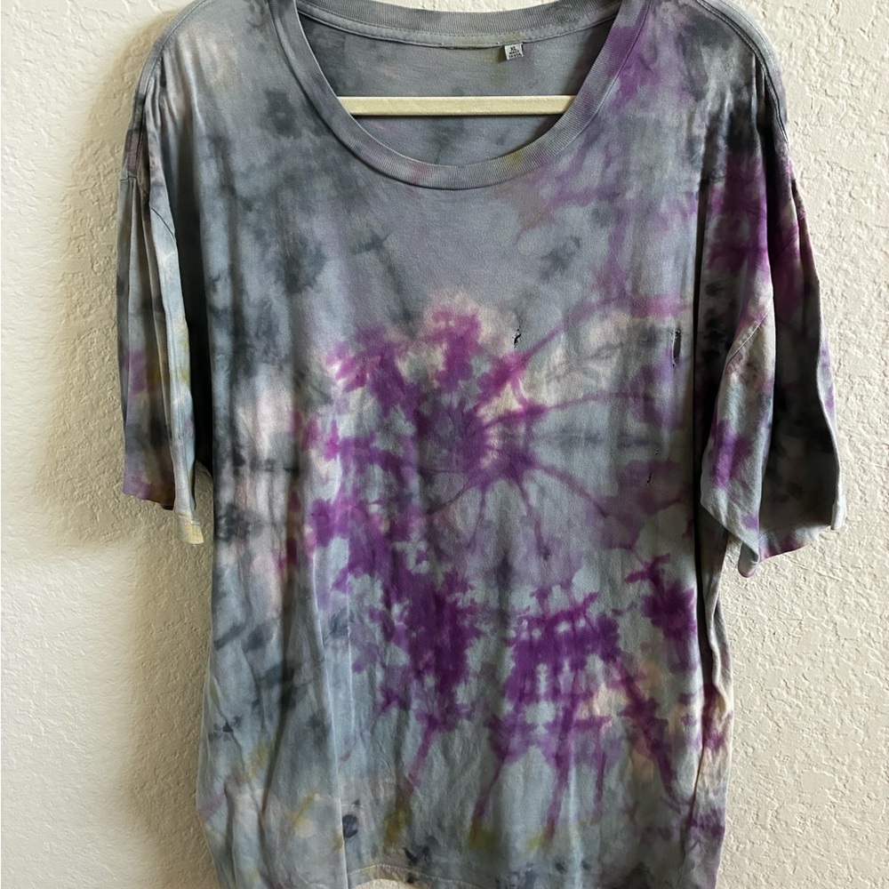 Hand dyed surf or die T shirt